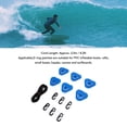 thumbnail image 3 of Stainless Steel D Ring Patch Kit, Triangular D Rings PVC Patch with Elastic Cord Hooks, Deck Rigging Kit for Inflatable Boat Kayak Dinghy SUP Surfboard Paddleboard, 3 of 7