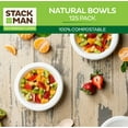 thumbnail image 4 of 100% Compostable 12 oz Heavy-Duty Bowls [125-Pack] Eco-Friendly Disposable White Bagasse Bowl, Made of Natural Sugarcane Fibers - 12 Ounces Biodegradable Paper Bowls by Stack Man, 4 of 4