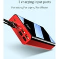 thumbnail image 4 of VOLTSTECH 50000mAh Large Capacity Portable Charger, Fast Charging USB Battery Packs, 4 Outputs-3 Inputs Full-screen LCD Display, Rechargeable Portable Power Bank, 4 of 9