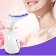 thumbnail image 2 of Masajeador facial para mujer, masajeador facial portátil para el cuidado de la piel, juego de masaje facial eléctrico, calor de 45 ± 5 ℃ y 3 modos de masaje blanco oso de fresa Electrónica, 2 of 5