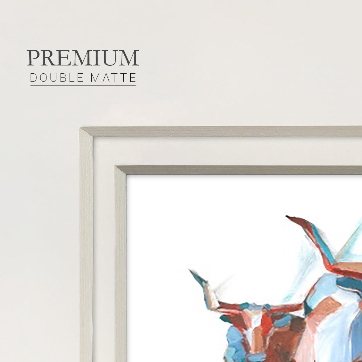 Modern Longhorns IPremium Framed Print