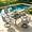 Grey, variant on Modern 5 Piece Patio Dining Set, Heavy Duty Powder-Coated Square Outdoor Table Set with 4 Sling Chairs 450LBS, Sturdy Durable Outdoor Dining Set for 4 for Backyard, Deck, Outside