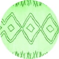 thumbnail image 1 of Ahgly Company Indoor Round Solid Green Modern Area Rugs, 5' Round, 1 of 1