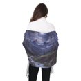 thumbnail image 4 of FORMRS Womens Scarf Winter Soft Long Big Warm Shawls Wrap Tassel Scarves, Moonlight Mountain, 4 of 9