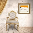 thumbnail image 3 of Choisy, Christian 14x12 Gold Ornate Wood Framed with Double Matting Museum Art Print Titled - La route du desert I, 3 of 4