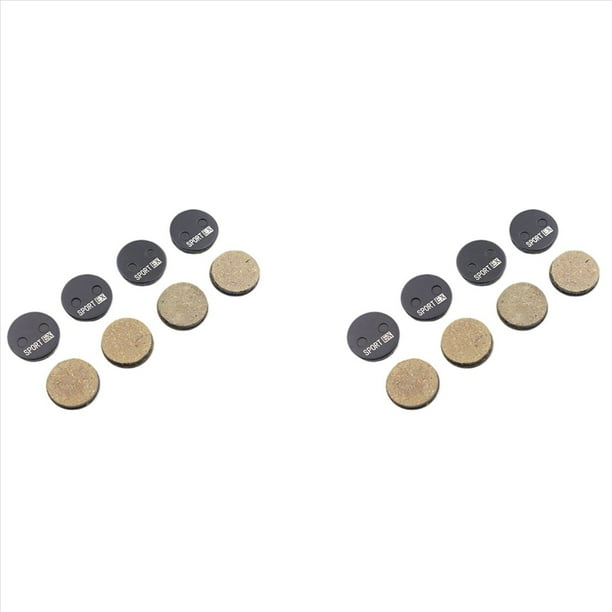 8 Pares de Pastillas de Freno de Disco de Bicicleta para Aons Calibre, El Diámetro Es de 21,5 mm, Pastillas Redondas, Sport EX Class RESIN
