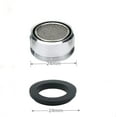 thumbnail image 3 of 6 Pack Faucet Aerator 1.5 Inch Male Thread Aerator Faucet Filter with Washer for Kitchen Bathroom Sink Aerator Regular Standard Replacement Part with Brass Housing GPM Pack Faucet Aerator 2 GPM, 3 of 5