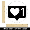 thumbnail image 2 of Like Heart Plus One Self-Inking Rubber Stamp Ink Stamper - Dry Pad (No Ink) - Mini 1/2 Inch, 2 of 7