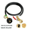 thumbnail image 4 of Propane Refill Hose for 1 lb Camping Bottles QCC Compatible, 4 of 9