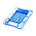 thumbnail image 3 of Lipstore Inflatable Float Bed Multipurpose Pool Lounger Raft for Holiday Party Summer Blue, 3 of 8