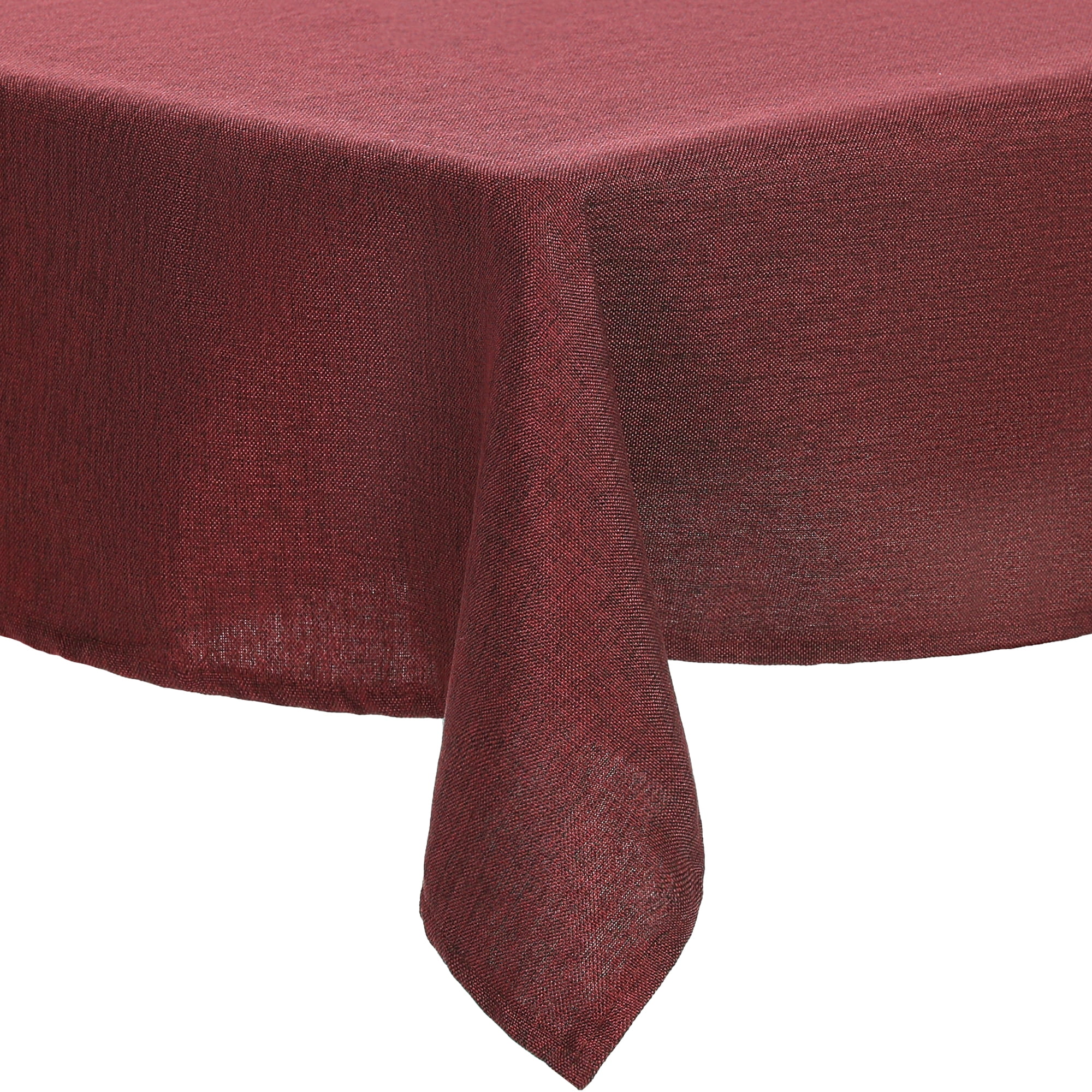 Unique Bargains Rectangle Cotton Linen Spillproof Table Cover Tablecloth Red 51"x51"