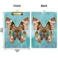 thumbnail image 4 of Wobogo Bohemian Style Butterfly Acrylic Writing Pad Gold Clip Stardard Size A4 Office Decorative for Students Workers 12.5×9in, 4 of 10