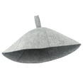thumbnail image 2 of Lierteer Thicken Wool Felt Sauna Hat Hair Protection Spa Sauna Accs For Bath Protection Silk Bonnet Bonnets Silk Sauna grey, 2 of 8