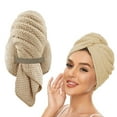 thumbnail image 2 of Fiudx Microfibra, Aislado Rápido, Cabello Rizado, con Banda Elástica de Ajuste Seguro, Turbante Suave Antifrizz, Ideal para Viajes, Ideal para Mujeres y Niños, Resistente 100 Lavados., 2 of 7