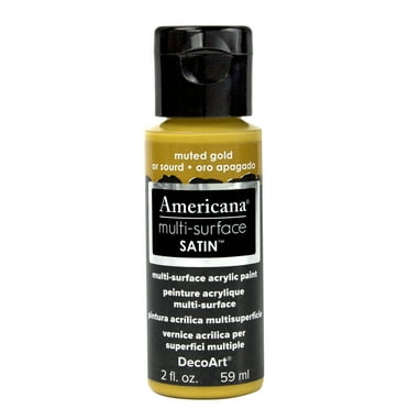 DecoArt Americana Multi-Surface Acrylic Color, 2 oz., Muted Gold