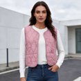 thumbnail image 6 of Edvintorg Women's Fleece Lined Waistcoat Winter Sleeveless Vest Casual Outerwear with Pockets Plus Size Womens Clothing, 6 of 8