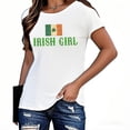 thumbnail image 4 of Mujeres Manga Corta de Verano Tops Día de San Valentín Impreso Cuello Redondo, Camisa de Moda Casual Blusa, 4 of 6
