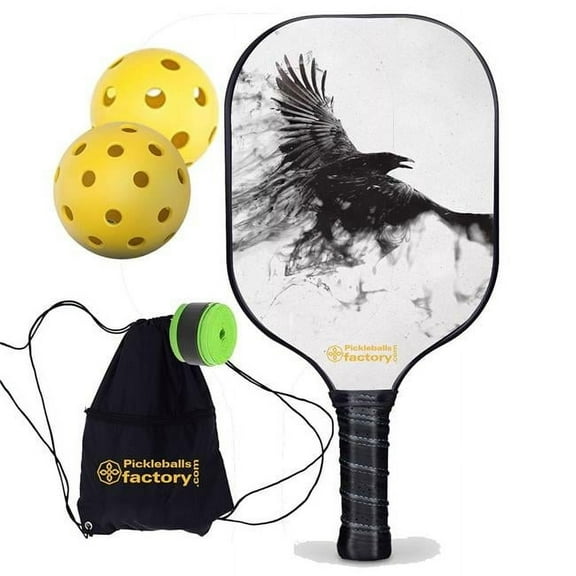 Pickleball Factory PB0005-12-G Custom Pickleball Paddle - Mirs Personalized Pickleball Paddle - Quiet Pickleball Paddles, Glassfiber Graphite