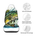 thumbnail image 4 of Rateoe Big bass fish Print Car Seat Cover,Elastic Car Seat Protector,Washable Durable Automotive Seat Cover Car Interior Accessories, 4 of 5
