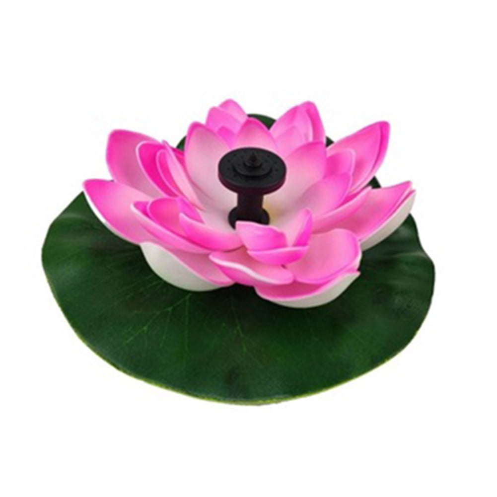 Solar Lotus Fountain Flower Water Floating Pond Pump for Pool Garden Patio Decor 
