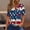 Red, variant on Cavosen American Flag T Shirts Women Petite Red White and Blue Short Sleeve V Neck T Shirts USA Star Striped Graphic Tops Lady XL Patriotic Casual T Shirts Independence Day Tunic Tees