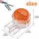 thumbnail image 2 of 100 piezas de conector impermeable Scotchlok UY, conectores de cable rellenos de resina, abrazaderas de conexión para cortadoras de césped robóticas de jardín y exterior, 2 of 5