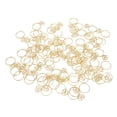 thumbnail image 1 of 80Pcs Metal Paperclips Ring Shape Paper Clips Rose Gold Golden Paper Organiser With Clear Box For Office School, 1 of 8