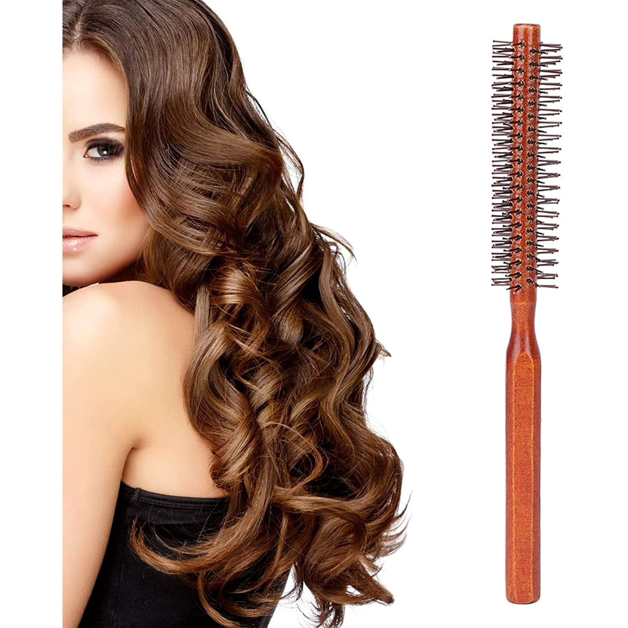 Round Hair Brush for Blow Drying with Soft Nylon Bristles, Hot Curling  Round Roll Hairbrush with Natural Wooden Handle, Prevent Dryness and Split  Ends, Keep Hair Shiny | Walmart Canada