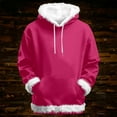 thumbnail image 5 of Women's Trim Hoodie 2025 Casual Fall Winter Plain Drawstring Hooded Sweatshirt with Pockets Pullover Top, 5 of 6