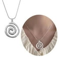 thumbnail image 2 of Osdhezcn Fashionable Swirl Pendant Necklace Adjustable Length Neckchain Elegant Accessory, 2 of 19