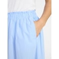 thumbnail image 5 of Time and Tru Women's Cotton Eyelet Hem Midi Skirt, Sizes XS-XXXL, 5 of 6
