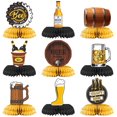 thumbnail image 1 of Mesa de fiesta Oktoberfest de Lemononstore, decoración de colmena, jarras de cerveza, barriles, decoración de colmena, 1 of 3