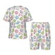 thumbnail image 1 of Balery Pastel Christmas Cookies Conjunto de Pijama Infantil de Manga Corta con Estampado – Ropa de Dormir de Algodón Suave-3X-Large, 1 of 5
