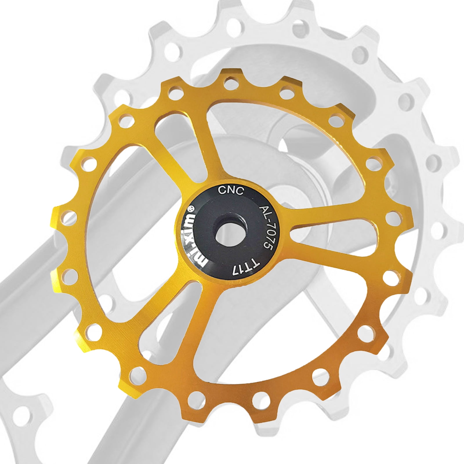 2 PCS Bike Rear Derailleur Pulley Jockey Wheel Bicycle Guide Wheel for 7/8/9/10/11/12 Speed 