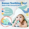 thumbnail image 7 of Liname Unisex Pacifier Clip w/Teething Toy, 4 Pack (Mint), 7 of 7