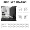 thumbnail image 5 of BCIIG Luxury Black and White Graphic Decorative Throw Pillow Cover for Home Couch Living Room Sofa - Short Plush Material for Year-round Use - 1PC Pack 20x20in, 5 of 5