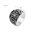 thumbnail image 2 of QQTDFG Men Silver Knot Stainless Steel Viking Ring Band Jewelry Size 7-13-Silver-11, 2 of 9