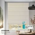 thumbnail image 2 of Chicology Cordless Roman Shades, Off White (Blackout), 36"W X 64"H, 2 of 7