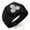 Black, variant on Stainless Steel Kasai Samurai Crest Engraved Hexagon Crest Flat Top Biker Style Polished Ring