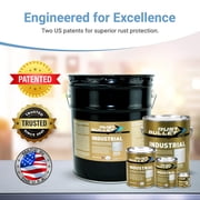 Rust Bullet Industrial - Metallic Gray - Pint - Rust Preventative Coating for Industrial, Marine, Home and Farm Projects, Chip and UV Resistant, Durable Finish