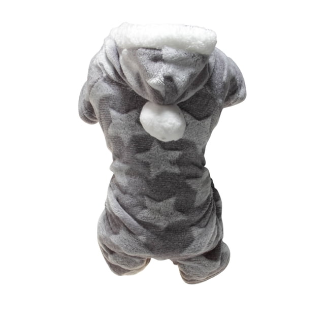 Sudadera con capucha de forro polar supersuave, pijama para perros pequeños, abrigo de invierno cálido, mono tipo jersey, ropa para cachorros, para razas pequeñas, tela suave, para uso en