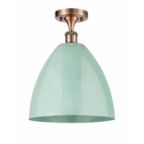 Innovations Lighting - Plymouth Dome - 1 Light Semi-Flush Mount In Industrial