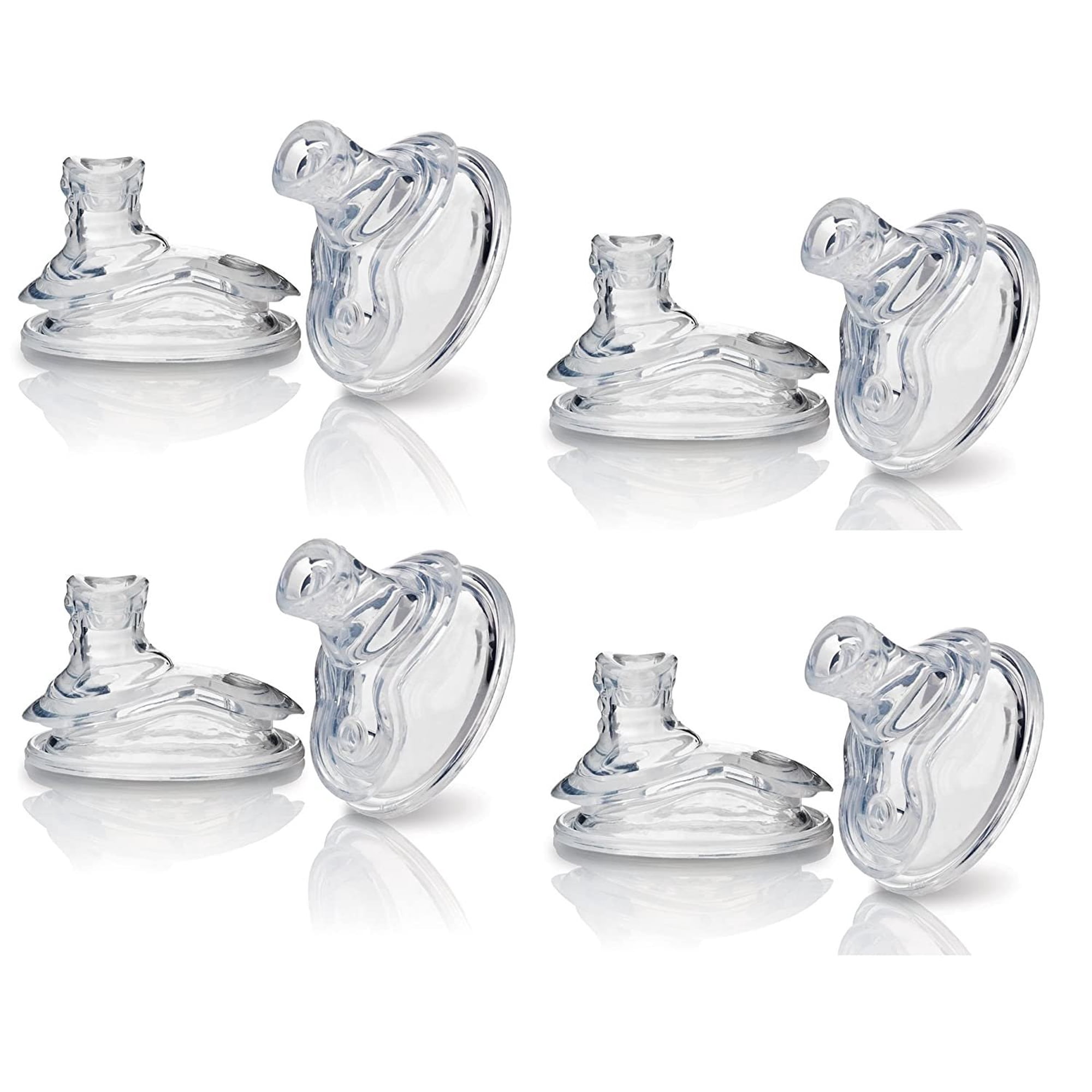 Nuby 4 Packs 8 Count Super Spout No Spill Replacement Spouts Clear