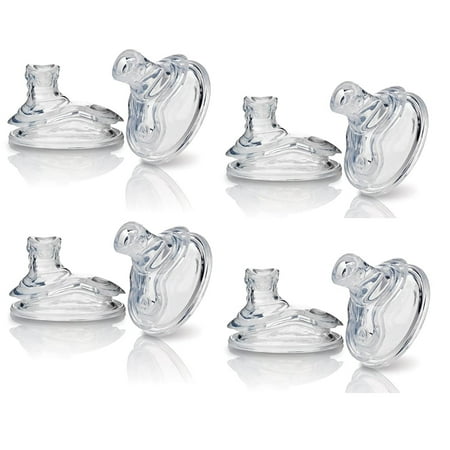 Nuby 4 Packs 8 Count Super Spout No Spill Replacement Spouts Clear