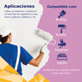 thumbnail image 4 of PINTEX Galon de Pintura para Pared Vinil-Acrílica | Fácil Aplicación, Alta Cobertura y Resistente a la Lluvia | Pintura Acrilica para Interiores Exteriores Mate | 3.8 L c/u | Color(ROSA BOMBON), 4 of 8