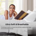 thumbnail image 3 of Full Bed Set Pre-Washed, White – Brushed Microfiber Full Size Bed in a Bag with Comforter, Flat Sheet, Fitted Sheet, 2 Pillowcases & 2 Shams – Brushed Bedding Set, 3 of 15