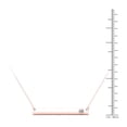 thumbnail image 4 of aaXia 10K Rose Gold Diamond Accent Bar Necklace, 4 of 5