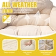 thumbnail image 2 of FKS LIFE Double Egg Chair Swing Chair Hammock Outdoor Patio Furniture Hanging Loveseat with Stand, 2 of 7