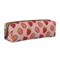 thumbnail image 1 of Balery Strawberries Estuche de Lápices de Cuero Impreso, Estuche para Suministros de Arte, Estuche de Lápices con Cremallera, Estuche de Almacenamiento de Papelería, 1 of 7