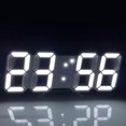 thumbnail image 1 of 3d Led Digital Clock Wall Deco Glowing Night Mode Adjastable Electronic Table Clock Wall Clock Decoration Living Room Led Clock, 1 of 4